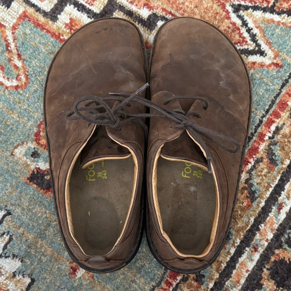 Birkenstock Footprints Brown Leather Shoes